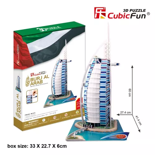 Cubic Fun Puzzle 3D Burjal Arab Zestaw XL 101 elementów