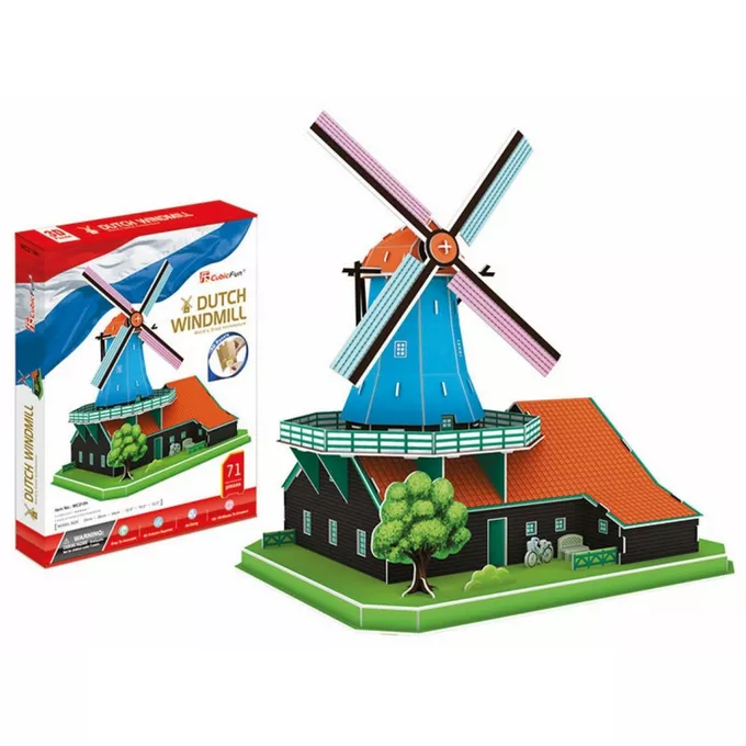 Puzzle 3D Wiatrak Holenderski Zestaw XL