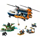 LEGO Klocki City 60437 Helikopter badaczy dżungli w bazie