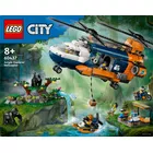 LEGO Klocki City 60437 Helikopter badaczy dżungli w bazie