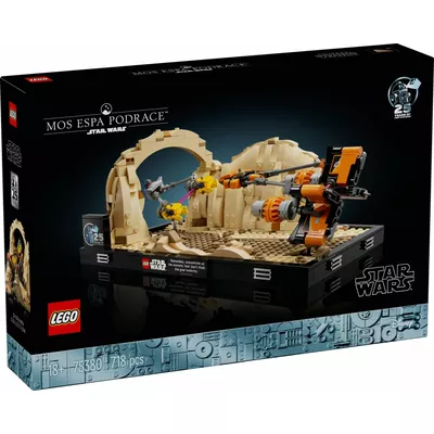 LEGO Klocki Star Wars 75380 Diorama: Wyścig ścigaczy w Mos Espa
