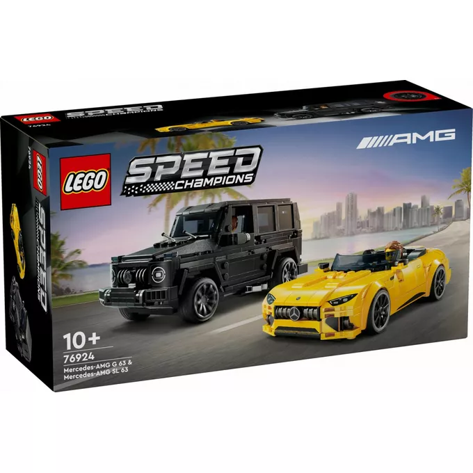 LEGO Klocki Speed Champions 76924 Mercedes-AMG G 63 i Mercedes-AMG SL 63