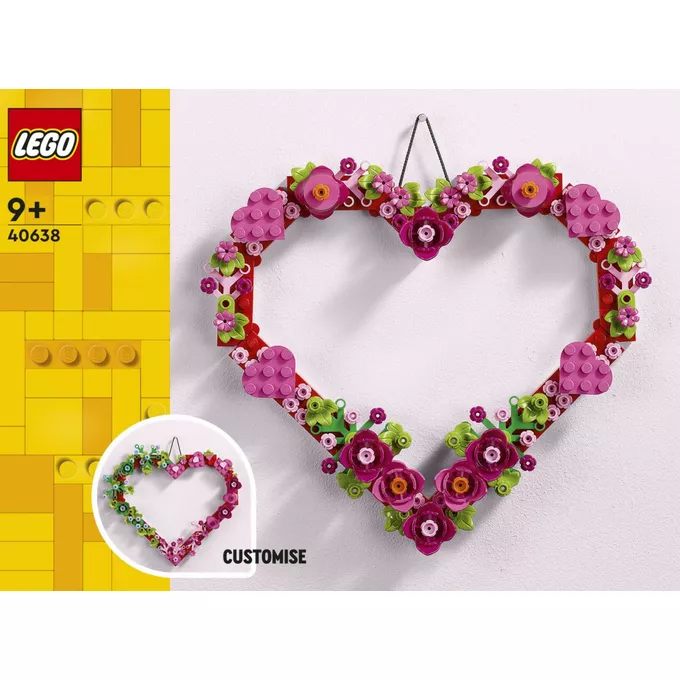 LEGO Klocki 40638 Ozdoba w kształcie serca