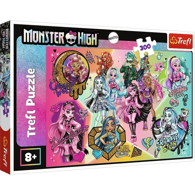 Trefl Puzzle 300 elementów Zombie górą Monster High