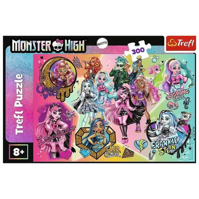 Trefl Puzzle 300 elementów Zombie górą Monster High