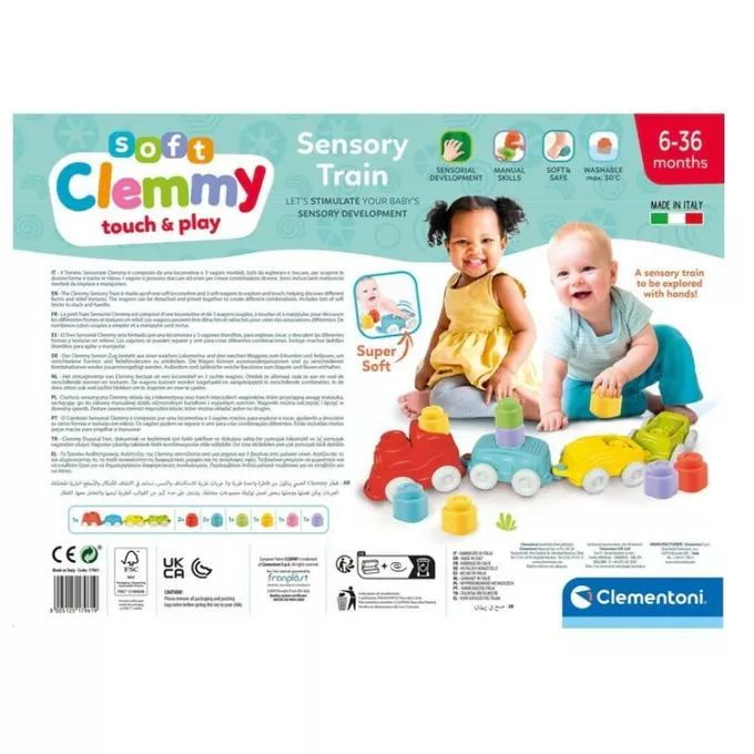 Clementoni Klocki Clemmy Pociąg sensoryczny