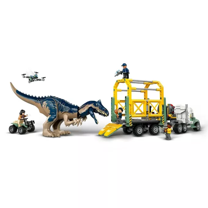 LEGO Klocki Jurassic World 76966 Dinomisje: ciężarówka do transportu allozaura