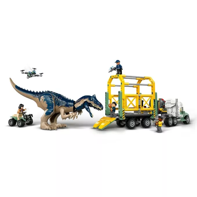 LEGO Klocki Jurassic World 76966 Dinomisje: ciężarówka do transportu allozaura