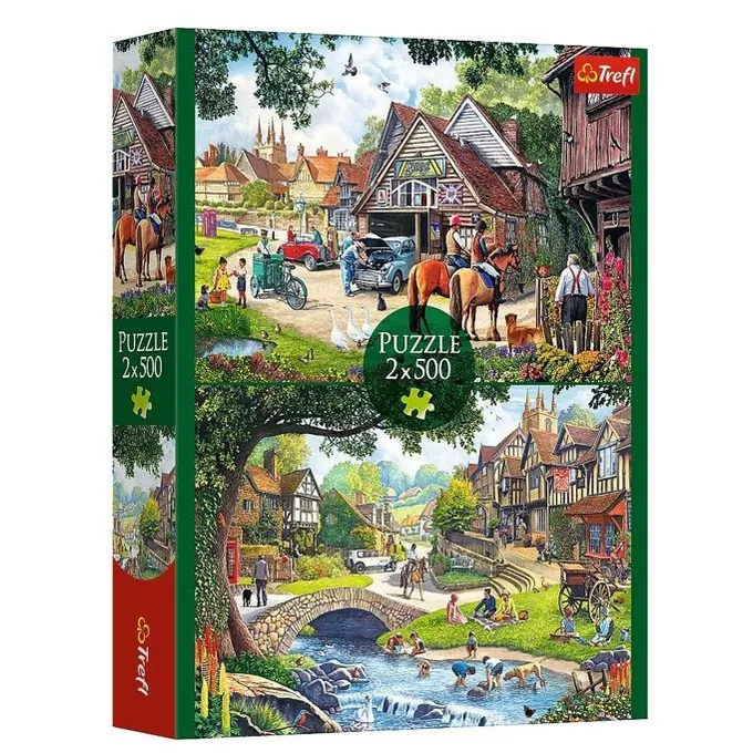 Trefl Puzzle 2x500 elementów Sielankowe życie