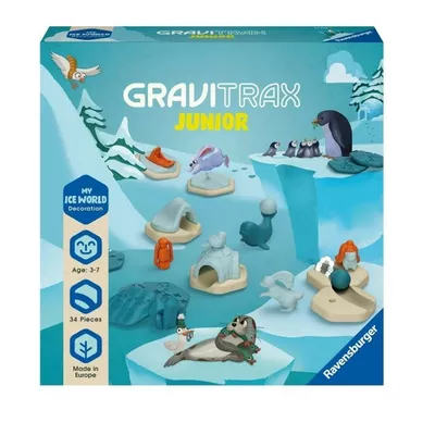 Ravensburger Polska Gravitrax Junior Zestaw Uzupełniający Lodowa Przygoda