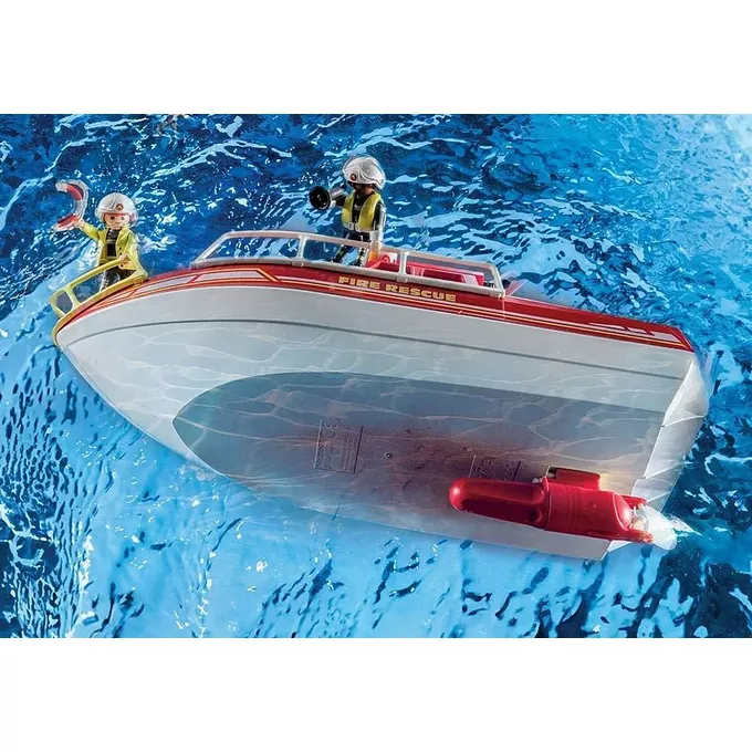 Playmobil Zestaw z figurkami Action Heroes 71598 Łódź ratownicza straży pożarnej