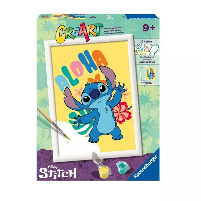 Ravensburger Polska Obraz Malowanie po numerach CreArt dla dzieci Stitch