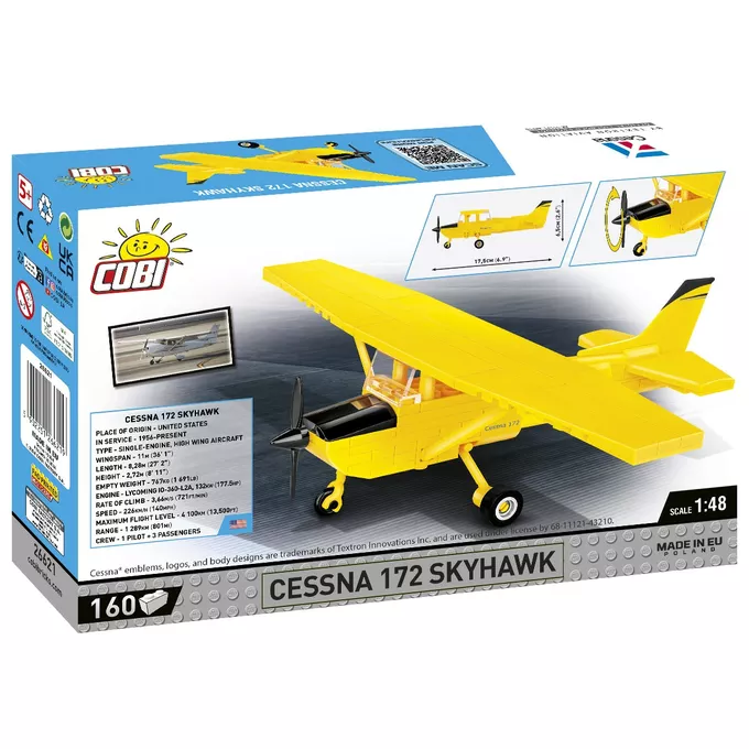 Cobi Klocki Klocki Cessna 172 Skyhawk 160 klocków żółty