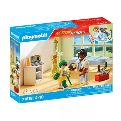Playmobil Zestaw figurek Action Heroes 71619 Pediatra z pluszowym misiem