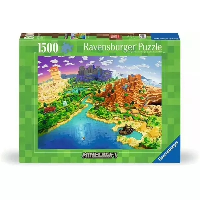 Ravensburger Polska Puzzle 1500 elementów Minecraft World