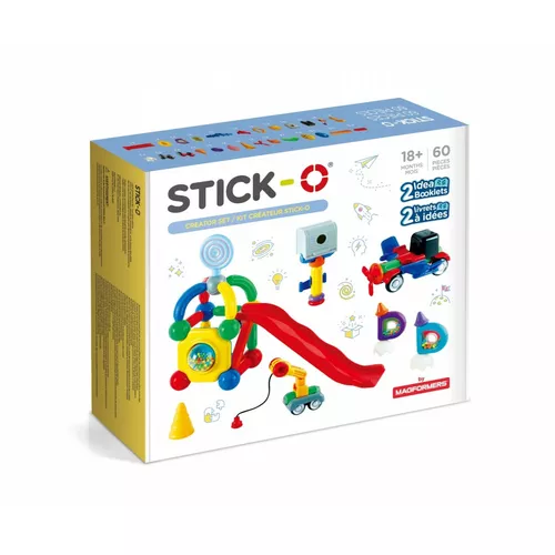 Magformers Klocki magnetyczne Stick-o Zestaw konstrukcyjny 60 elementów