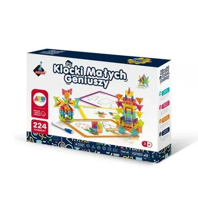 ASKATO Klocki Geometryczne Śnieżynki 224 elementów