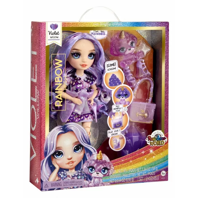 Mga Lalka Classic Rainbow Fashion Violet Purple