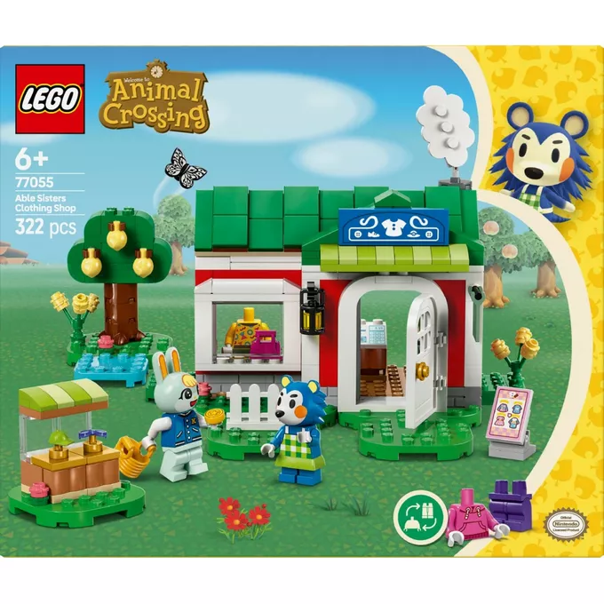 LEGO Klocki Animal Crossing 77055 Able Sisters i sklep odzieżowy