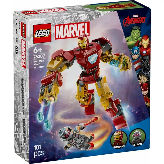 LEGO Klocki Super Heroes 76307 Mech Iron Mana kontra Ultron