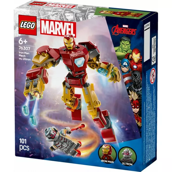 LEGO Klocki Super Heroes 76307 Mech Iron Mana kontra Ultron
