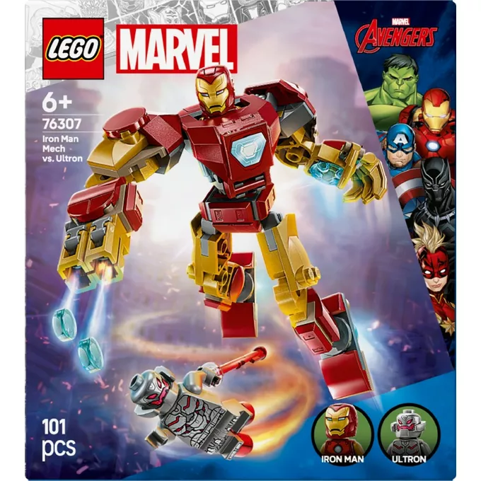 LEGO Klocki Super Heroes 76307 Mech Iron Mana kontra Ultron