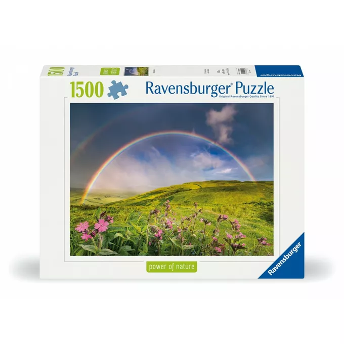 Ravensburger Polska Puzzle 1500 elementów Tęcza nad łąka