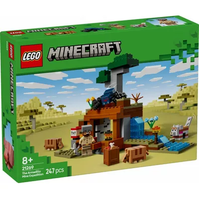 LEGO Klocki Minecraft 21269 Wyprawa do pancernikowej kopalni