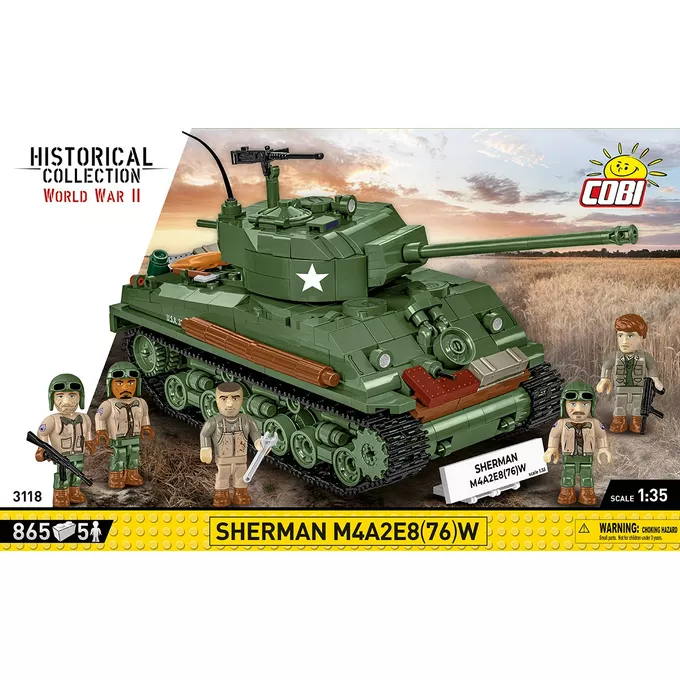 Cobi Klocki Klocki Sherman M4A2E8 865 klocków