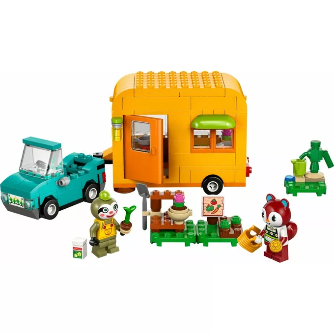 LEGO Klocki Animal Crossing 77054 Leif i jego karawan oraz sklep ogrodniczy