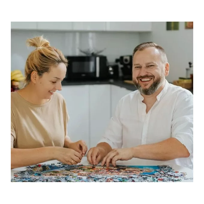 Trefl Puzzle 2x500 elementów Sztuka malowania Kotki
