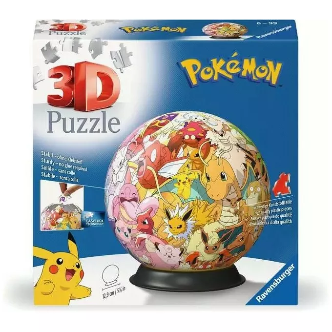Ravensburger Polska Puzzle 3D Kula Pokemon postacie Pokemony