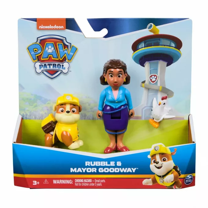 Spin Master Figurki Psi Patrol Rubble, Goodway, Chickaletta