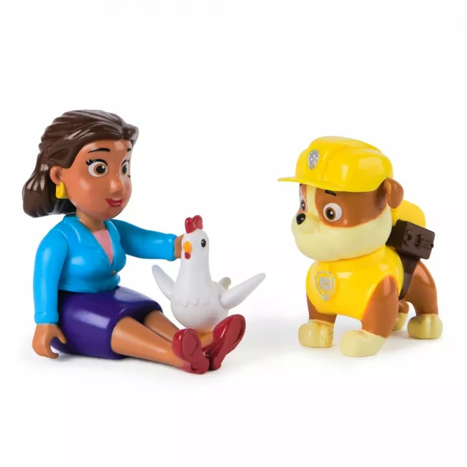 Spin Master Figurki Psi Patrol Rubble, Goodway, Chickaletta