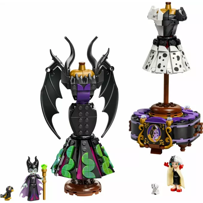 LEGO Klocki Disney 43262 Suknie Diaboliny i Cruelli De Mon
