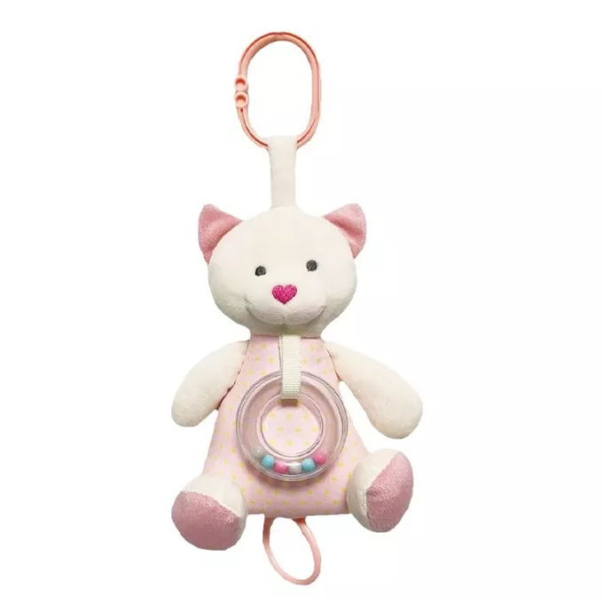 TULILO Pozytywka Miś 18 cm różowy