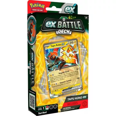 Pokemon TCG Karty Tapu Koko Ex Batlle Deck