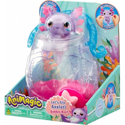 Goliath Figurka Animagic Lets Glo Axolotl Bubble Reef