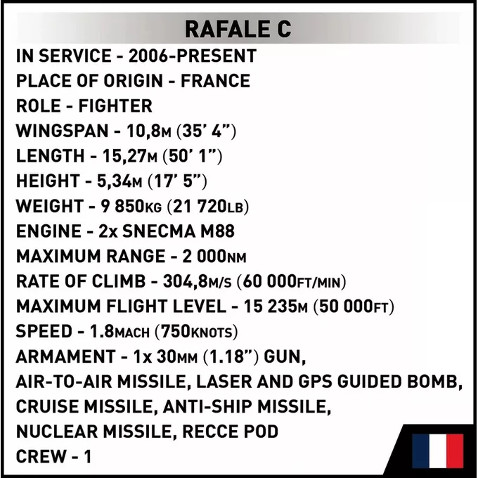 Cobi Klocki Klocki Rafale C 551 klocków