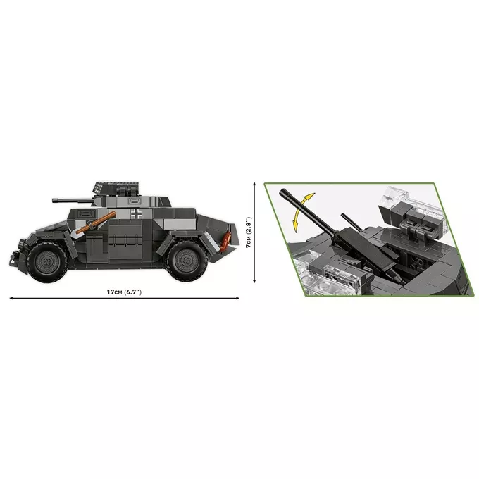 Cobi Klocki Klocki Sd.Kfz 222 502 klocki