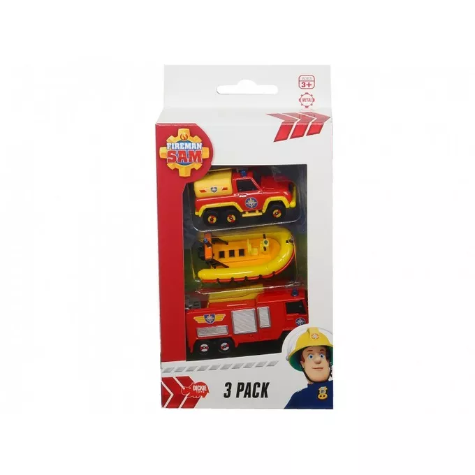 Strażak Sam pojazdy, 3pack, 1:64, 3 rodzaje