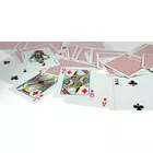 Karty Poker 100% Plastik PK2. Talia czerwona, index w 2 rogach