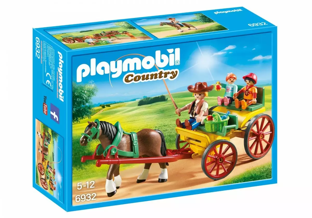 Playmobil Zestaw z figurkami Country 6932 Bryczka konna