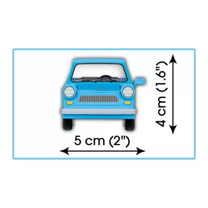 Klocki 72 elementów Trabant 601