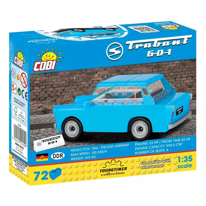 Klocki 72 elementów Trabant 601