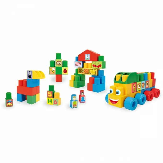 Wader Klocki Middle Blocks 70 elementów Big w kartonie