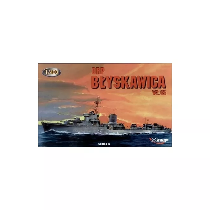 Model plastikowy ORP Błyskawica wz. 65