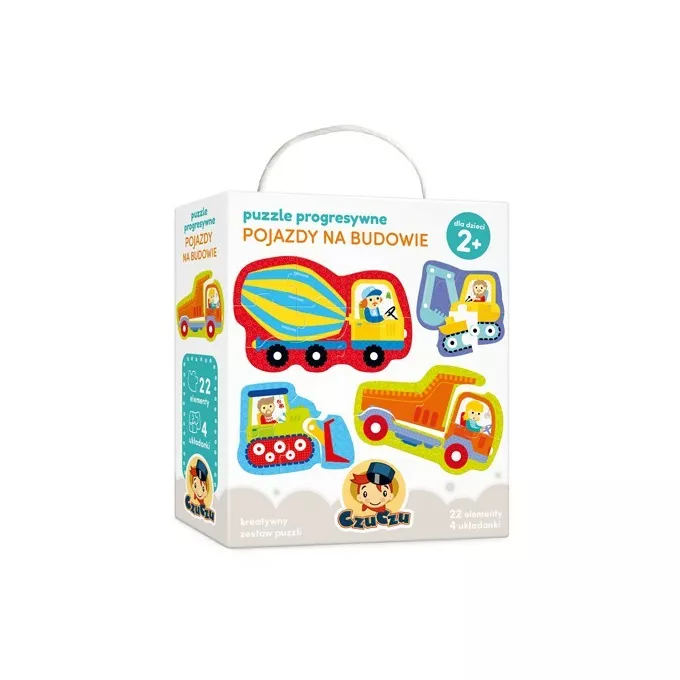 Puzzle progresywne - Pojazdy na budowie