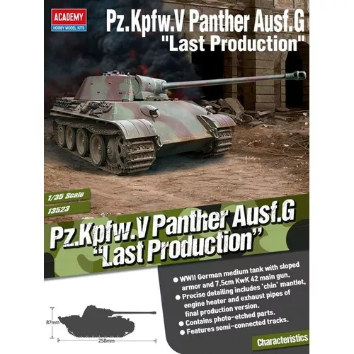 Model plastikowy Pz.Kpfw.V Pantera Ausf.G późna produkcja