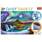 Trefl Puzzle 600 elementów Crazy Shapes - Zorza nad Islandią